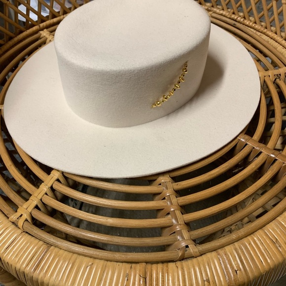 Anthropologie Van Palma jade boater hat size small - Picture 6 of 10